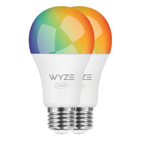 Wyze Led 1100 Lumens 75w Equivalent Color Smart Home Bulb 2 Pack