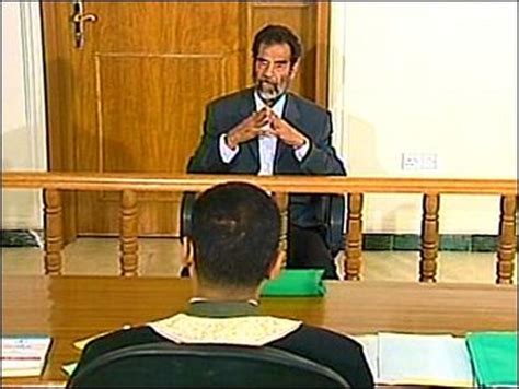 Saddam In Court Photo 2 Pictures Cbs News