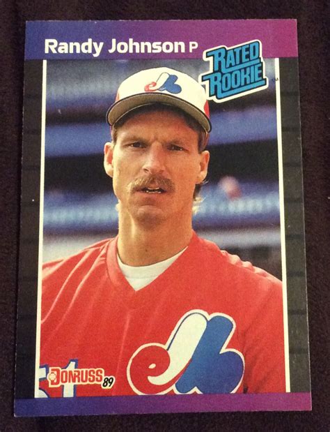 Randy Johnson Rookie Card Donruss 1989 42 Cardmania Sports Cards