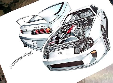 Mk4 Supra Drawing But There Is A Catch I Call It The Troll Supra