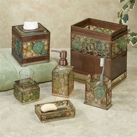 Turquoise And Brown Bathroom Accessories Bathroom Accessories Sets