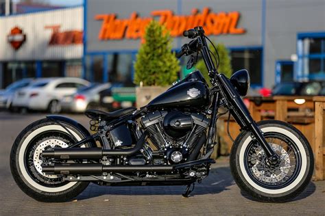 Thunderbike Black Gloss H D Softail Slim Fls Custom Umbau