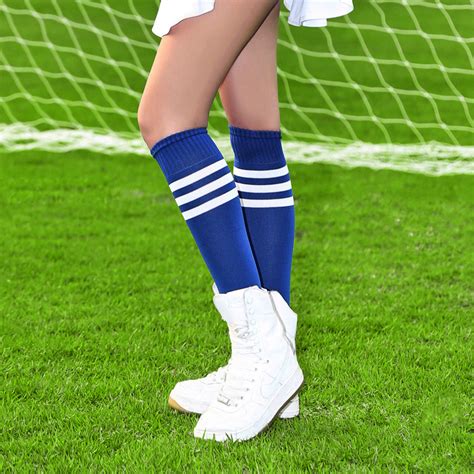 Hot Women S Sport Football Soccer Baseball Stripe Long Socks Over Knee