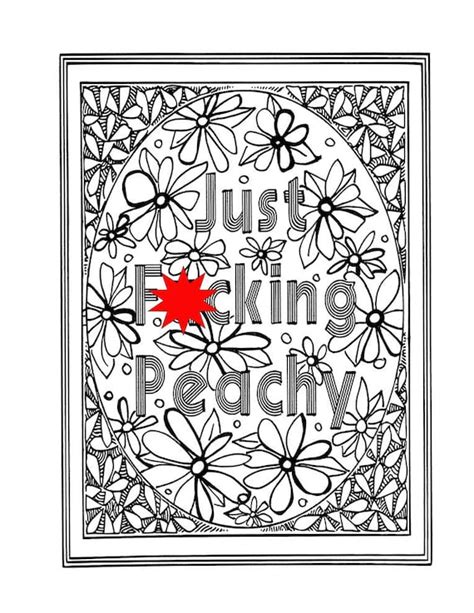 5.0 out of 5 stars loved the cartoony looking designs ! Curse Word Coloring Book Page Printable sweary mature