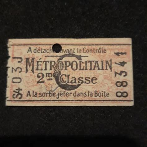 Ancien Ticket M Tro De Paris Avec Publicit Vin Nicolas Eur