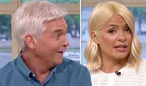 Holly Willoughby Phillip Schofield Speechless As This Morning Host Has Close Call On Air