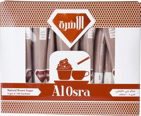 Al Osra Brown Sugar 100 Sachet 500g Pack Of 1 Buy Online At Best