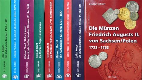 Neue Kataloge Die Münzen Sachsens 1500 1918 Youtube