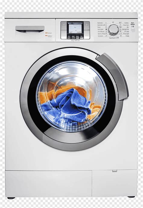 White Front Load Washer Washing Machine Clothes Dryer Home Appliance