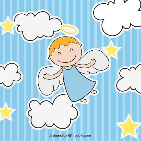 Cute Angel Vector Free Download