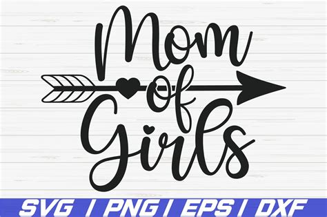 Mom Of Girls SVG / Cut File / Cricut / Commercial use / DXF (567190
