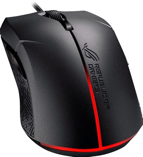 Best Buy Asus Rog Strix Evolve Wired Optical Gaming Mouse Black Rog Evolve