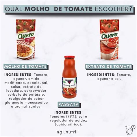 Como Escolher Um Molho De Tomate Saudável Clique E Arraste Para O Lado Para Ver As Indicações