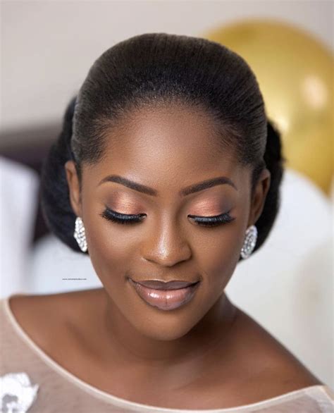 Pin By Bidemi Ademola On Hair Black Bridal Makeup Dark Skin Makeup