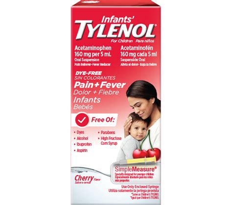 Infants Tylenol Dye Free Liquid Medicine Tylenol