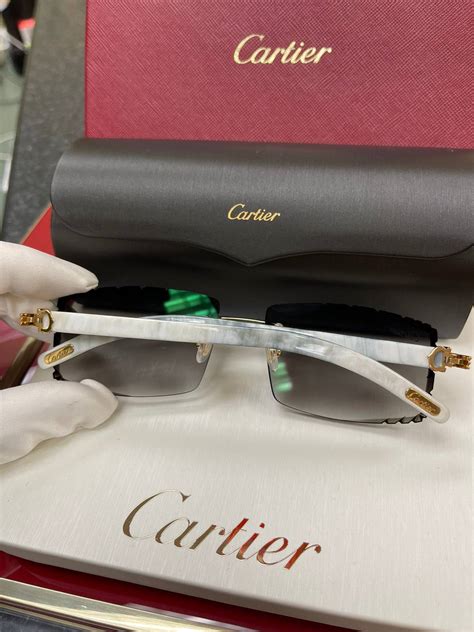 Cartier Cartier White Buffalo Horn Sunglasses C Decor White Buffs Grailed