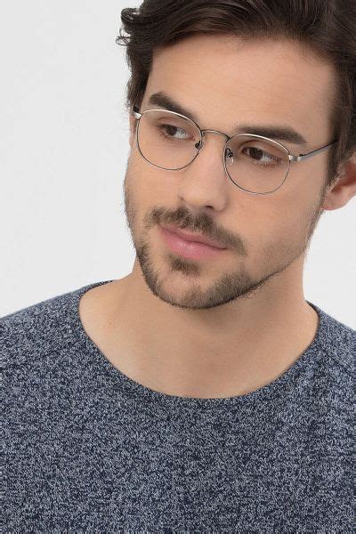 St Michel Square Gunmetal Frame Eyeglasses Glasses Eyeglasses Eye