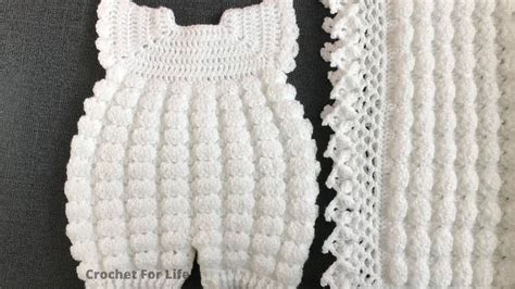 Easy Crochet Baby Rompercrochet For Life Romper 2204 Youtube