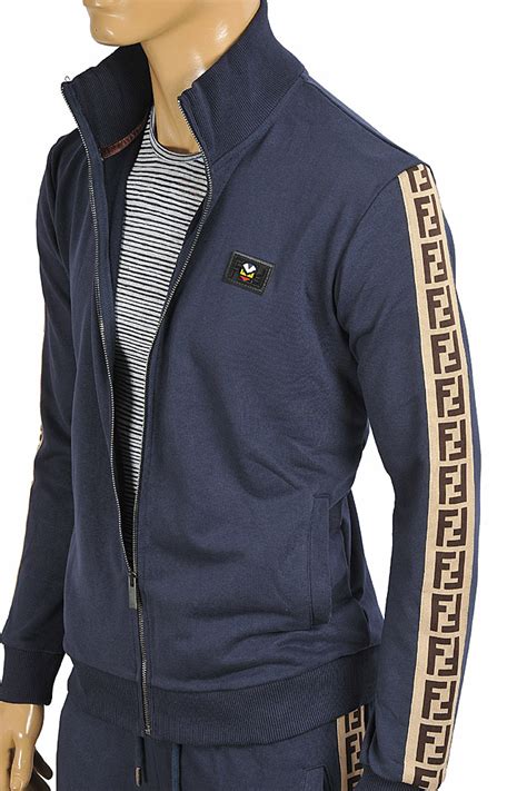 Shop online with jd sports australia now! Mens Designer Clothes | FENDI Men's Tracksuit In Navy Blue 4