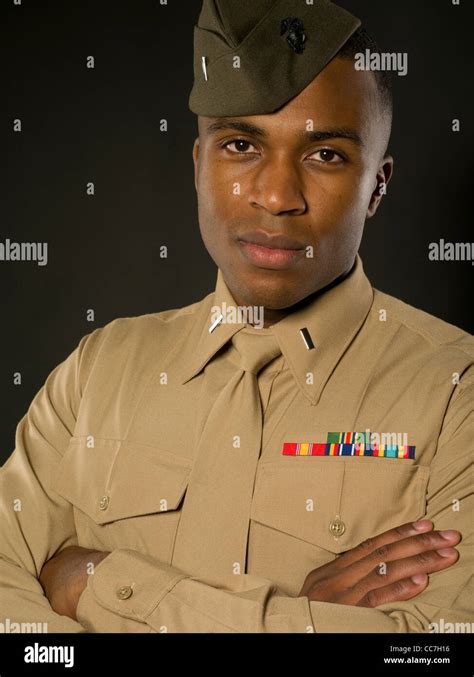 United States Marine Corps Officer In Service B Bravos Uniform With