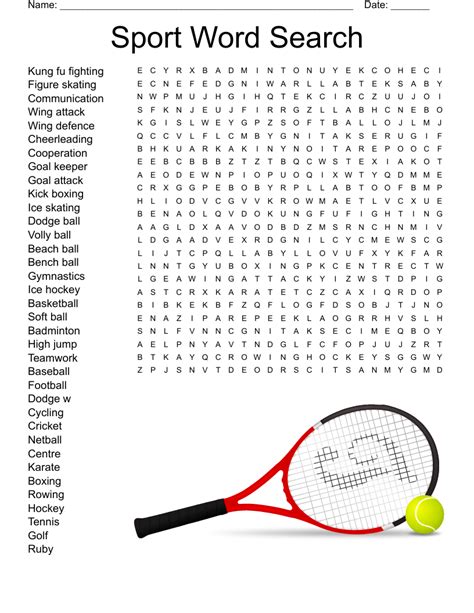Sports Word Search Puzzle Sport Word Search Wordmint Stephen Graham