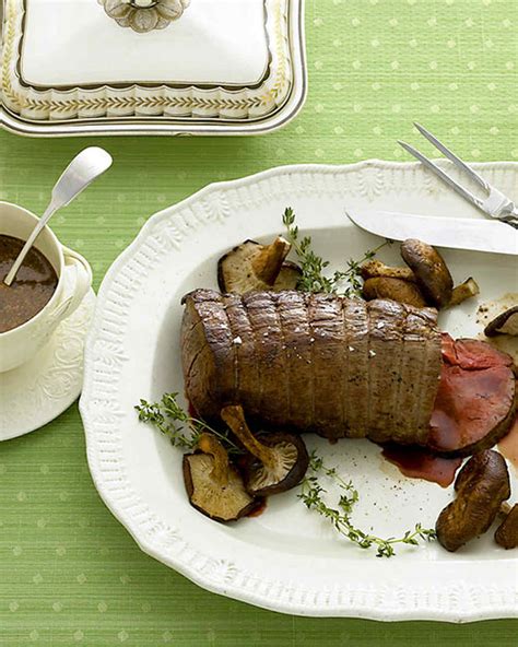 Try these traditional christmas dinner ideas and recipes and enjoy your favorite main dishes for the holidays, at food.com. Beef Tenderloin with Mushrooms and Thyme Recipe & Video | Martha Stewart