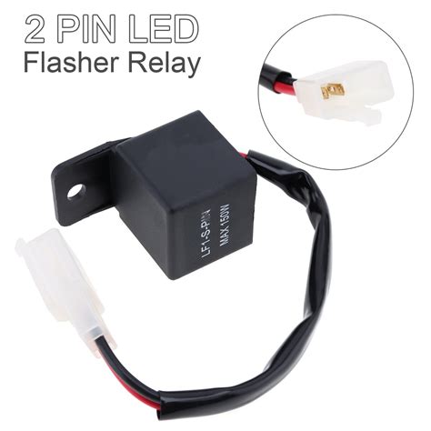 Waterproof 2 Pin Electronic LED Flasher Relay Fix Turn Signal Bulbs