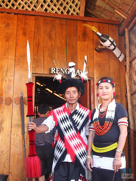 Rengma Naga Lady And Couple In Traditional Dress