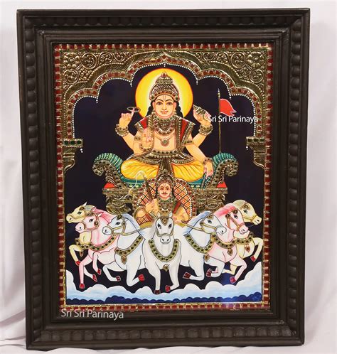 Surya Bhagwan Tanjore Painting Tanjore Paintings In Hyderabad