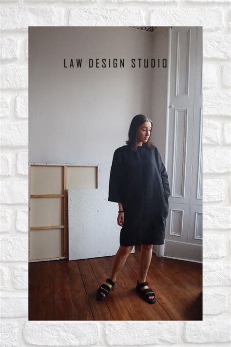 Black linen shirt dress. The Hayley oversized dress is a firm favourite