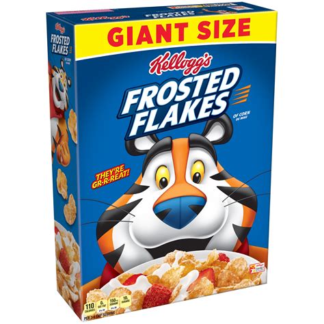 Kellogg S Frosted Flakes Giant Size Corn Cereal Oz Box Walmart