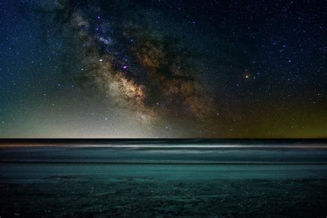 The Milky Way Over Ocean Isle Beach Nc Photograph By Dustin Goodspeed