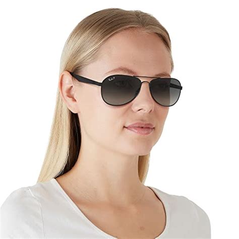 sunglasses ray ban rb3549 aviator sunglasses black polarized light grey gradient