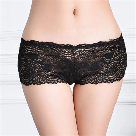 Aliexpress Buy 2014 New Pretty Lace Boxer Short Sheer Lace