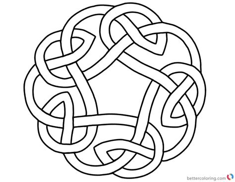 Celtic Knot Circle Coloring Pages - Free Printable Coloring Pages
