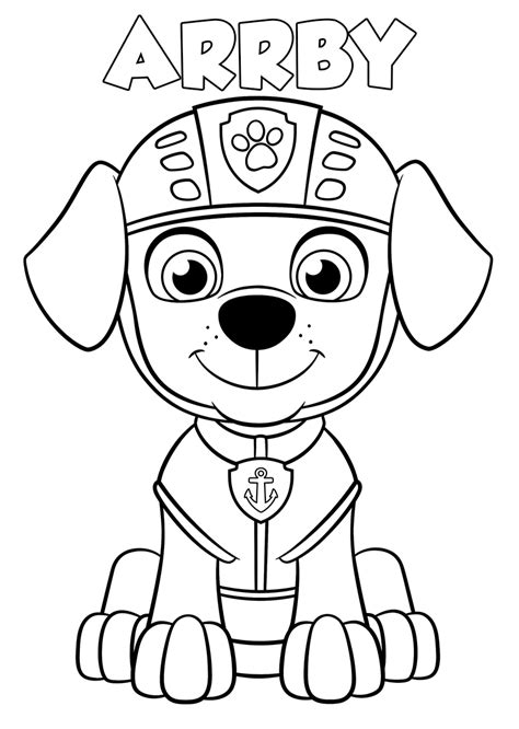 Paw Patrol Coloring Pages Printable : paw_patrol_coloring_page_11 - A