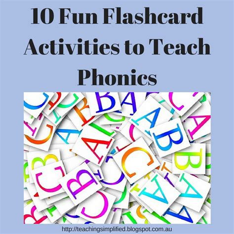 Ilma Education 10 Fun Flashcard Activities To Teach Phonics