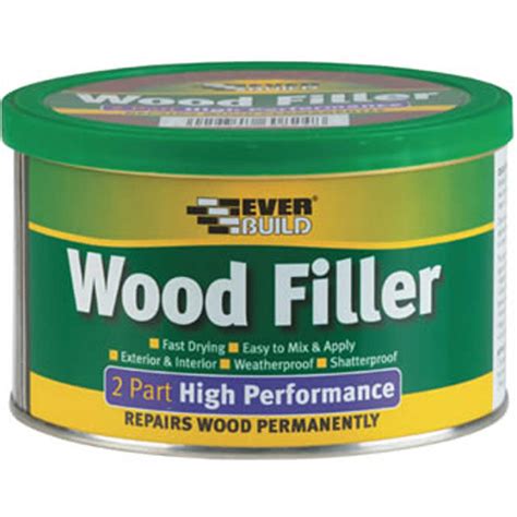 Everbuild Two Part Wood Filler Light Stainable 500g Wood Fillers