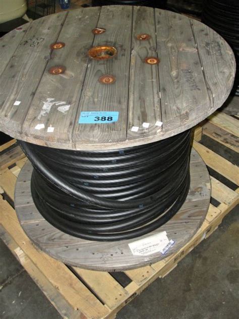 Large Spool Of Electrical Copper Wiring Pallet
