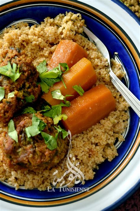 Couscous tunisien au poulet كسكسي تونسي بالدجاج. Couscous aux boulettes d'aneth - Chebtiya | La Tunisienne