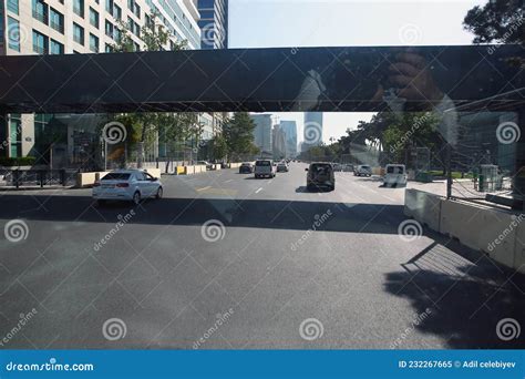Streets Of Baku During Formula 1 Azerbaijan Grand Prix 2021 Panoramic