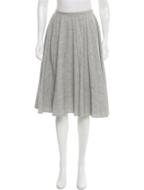Jw Anderson Pleated Knee Length Skirt Clothing Jwa21103 The