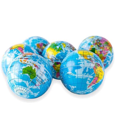 Buy Wang Data 12 Pack Globe Squeeze Stress Ball World Stress Ball 3