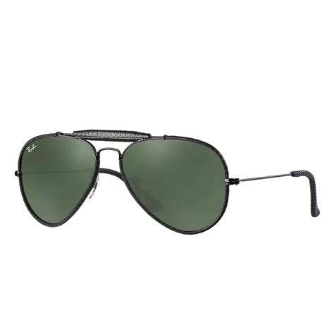 ray ban sunglasses aviator black 0rb3422q 9040 58