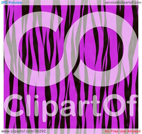 Clipart Illustration Of A Pink Tiger Stripe Fur Pattern Background By