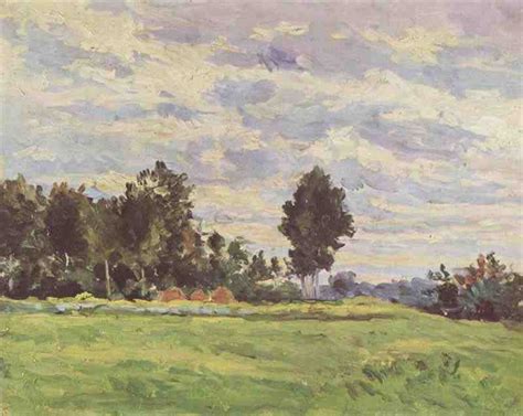 Landscape In The Ile De France Paul Cézanne