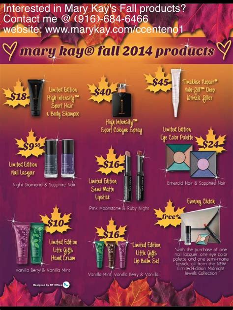 Mary Kayccenteno1 Mary Kay Fall Products