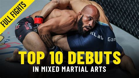 top 10 mixed martial arts debuts in one championship youtube
