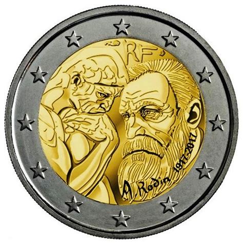 2017 2 Euro France Auguste Rodin Unc Mynumi