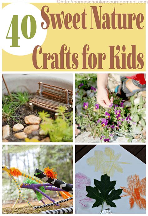 40 Nature Crafts For Kids